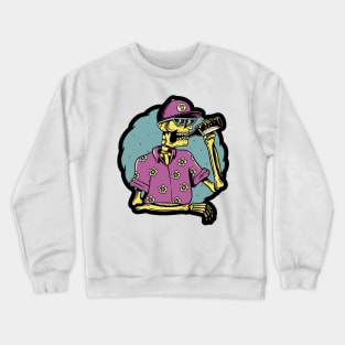 Skeleton drunk summer Crewneck Sweatshirt